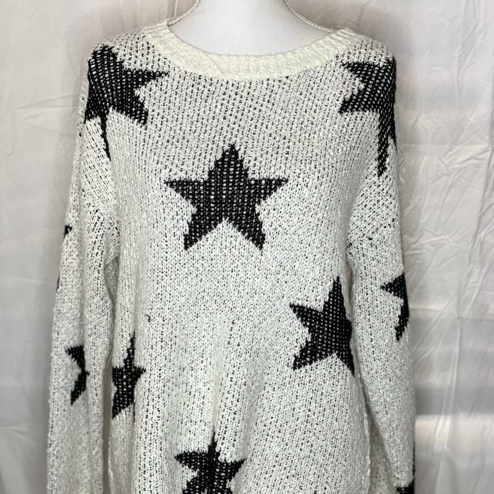 Star knitted sweater